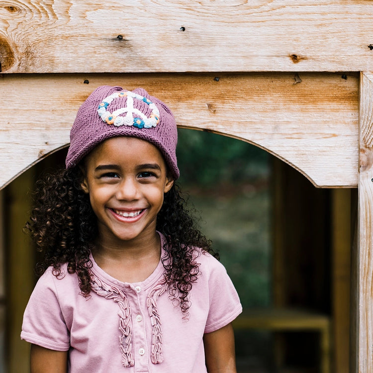 Organic Cotton Baby Peace Hat