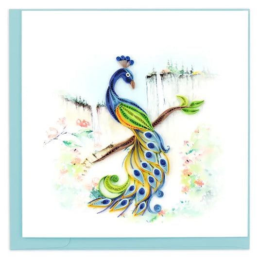 Quilling Card Peacock