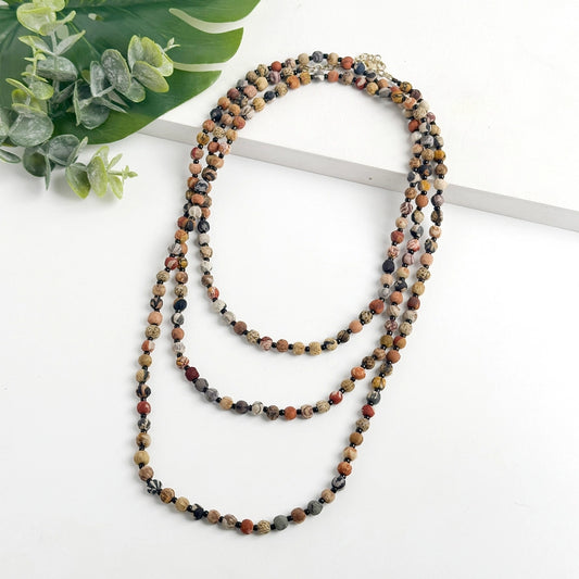 Kantha Desertscape Long Necklace