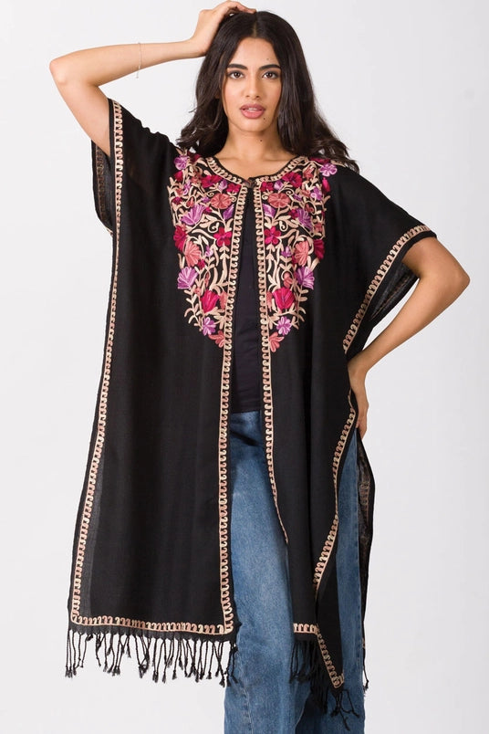 Taisha Rose Embroidered Caftan