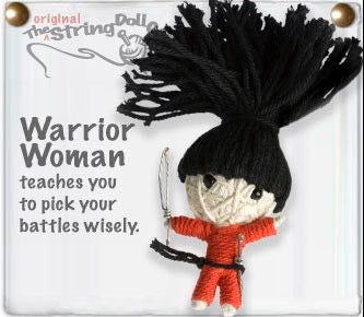 Warrior Woman String Doll Keychain