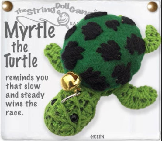 Myrtle the Turtle String Doll Keychain