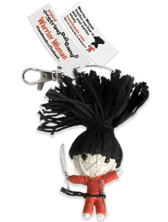 Warrior Woman String Doll Keychain