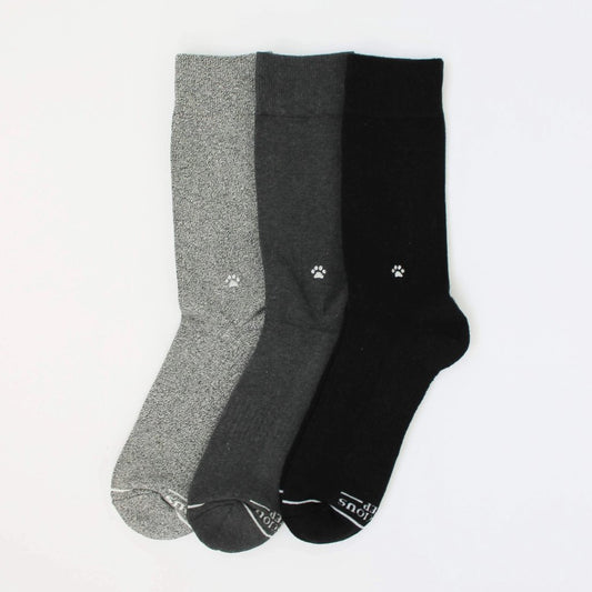 black socks that save dogs save them all fair trade