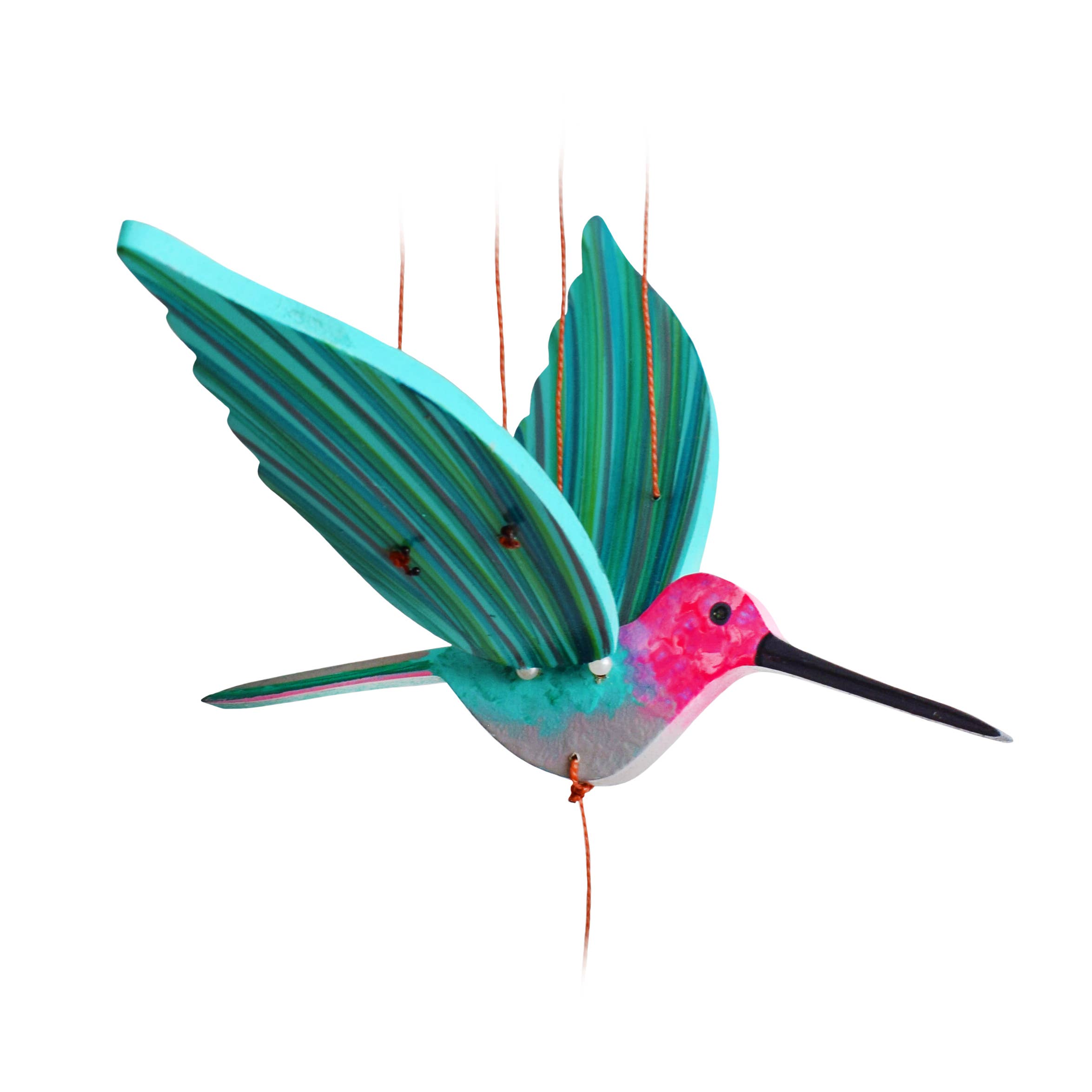 Pink Anna Hummingbird Flying Mobile – Lucia's World Emporium