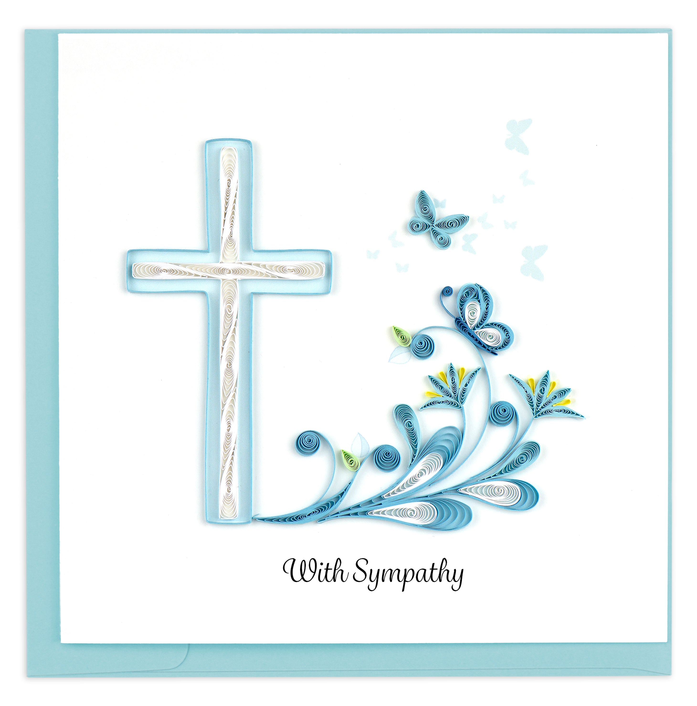 Sympathy Cross Card – Lucia's World Emporium